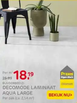 Praxis Decomode laminaat aqua large aanbieding