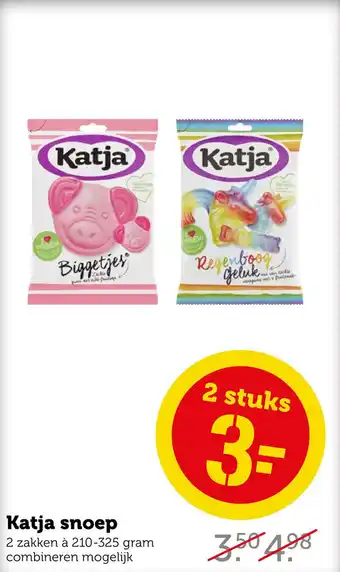 Coop Katja snoep aanbieding