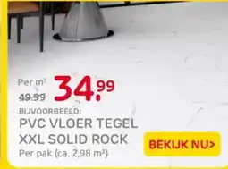 Praxis Pvc vloer tegel xxl solid rock aanbieding