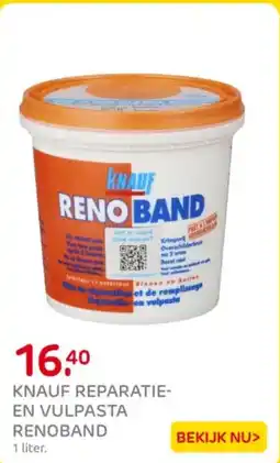 Praxis Knauf reparatie- en vulpasta renoband aanbieding