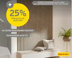 Praxis Can Do lattenwanden Acoustic aanbieding