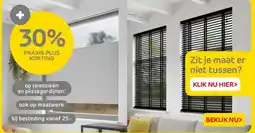 Praxis Jaloezieën en plisségordijnen ook op maatwerk aanbieding