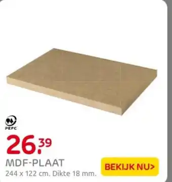 Praxis Mdf-plaat aanbieding