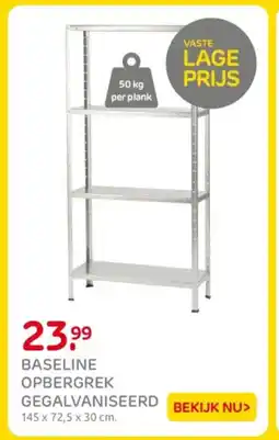 Praxis Baseline opbergrek gegalvaniseerd aanbieding