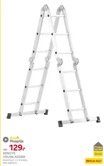 Praxis Sencys vouwladder aanbieding
