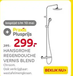Praxis Hansgrohe regendouche vernis blend aanbieding