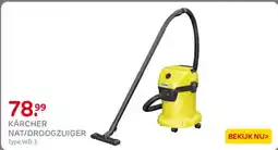 Praxis Kärcher nat/droogzuiger aanbieding