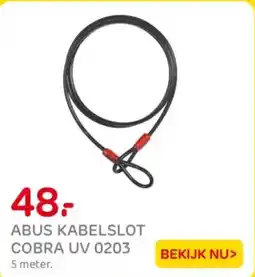 Praxis Abus kabelslot cobra uv 0203 aanbieding