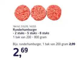 Van Hoeckel Runderhamburger aanbieding