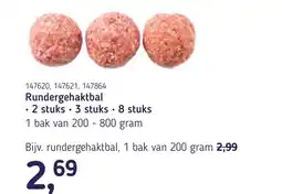 Van Hoeckel Rundergehaktbal 2 stuks 3 stuks • 8 stuks aanbieding