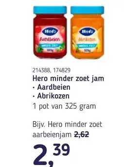 Van Hoeckel Hero minder zoet jam aanbieding
