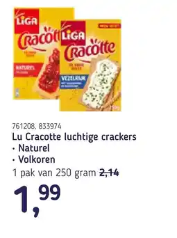 Van Hoeckel Lu Cracotte luchtige crackers aanbieding