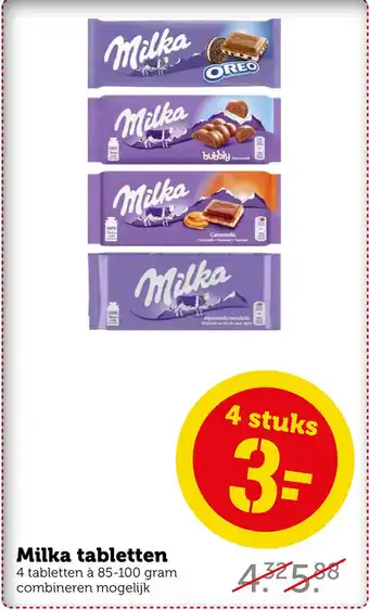 Coop Milka tabletten aanbieding