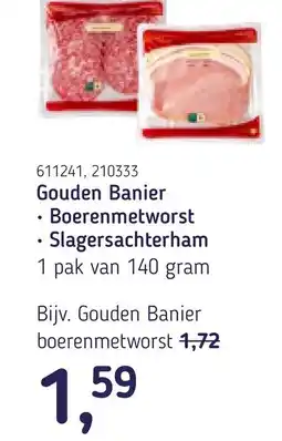 Van Hoeckel Gouden Banier Boerenmetworst aanbieding