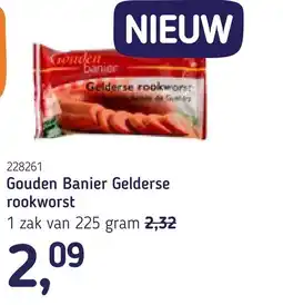 Van Hoeckel Gouden Banier Gelderse rookworst aanbieding