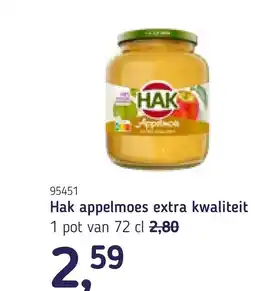 Van Hoeckel Hak appelmoes extra kwaliteit aanbieding