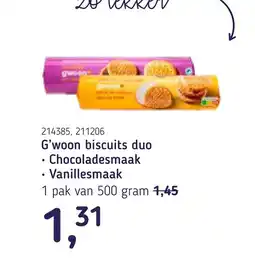 Van Hoeckel G'woon biscuits duo aanbieding