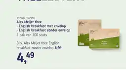 Van Hoeckel Alex Meijer thee aanbieding