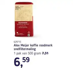 Van Hoeckel Alex Meijer koffie roodmerk snelfiltermaling aanbieding