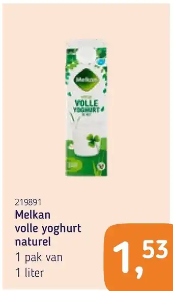 Van Hoeckel Melkan volle yoghurt naturel aanbieding