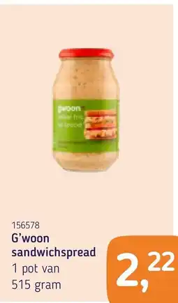 Van Hoeckel G'woon sandwichspread aanbieding