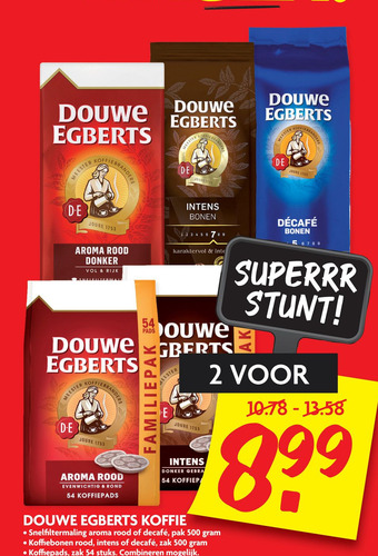 Dekamarkt DOUWE EGBERTS KOFFIE aanbieding