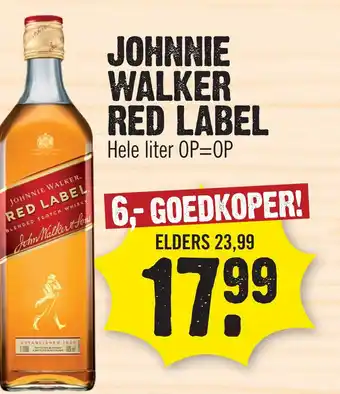 Super Dirck 3 Johnnie Walker Red Label aanbieding