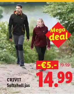 Lidl Crivit softshell jas aanbieding
