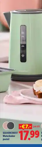 Lidl Silvercrest waterkoker pastel aanbieding