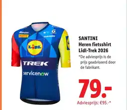 Lidl Santini Heren fietsshirt Lidl-Trek 2026 aanbieding