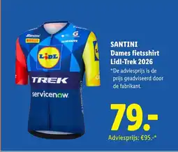 Lidl Santini Dames fietsshirt Lidl-Trek 2026 aanbieding