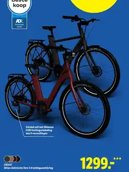 Lidl Crivit Urban elektrische fiets 3,0 kettingaandrijving aanbieding