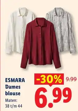 Lidl Esmara Dames blouse aanbieding