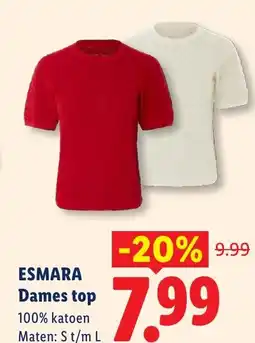 Lidl Esmara dames top aanbieding