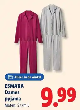Lidl Esmara Dames pyjama aanbieding