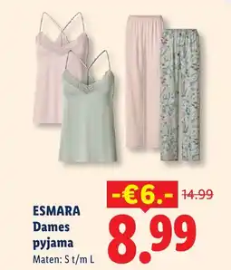 Lidl Esmara Dames pyjama aanbieding