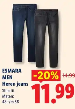 Lidl Esmara Heren jeans aanbieding