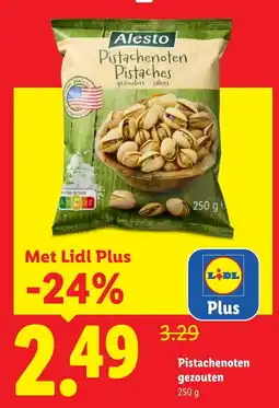 Lidl Pistachenoten gezouten aanbieding