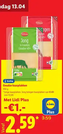 Lidl Goudse kaasplakken aanbieding