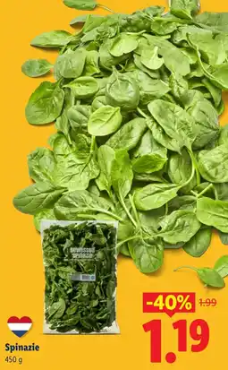 Lidl Spinazie aanbieding