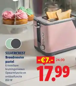 Lidl Silvercrest Broodrooster pastel aanbieding