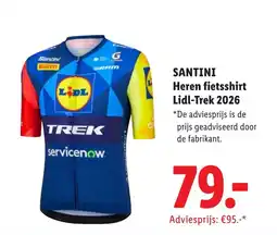 Lidl Santini Heren fietsshirt Lidl-Trek 2026 aanbieding