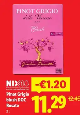 Lidl Pinot grigio blush doc rosato aanbieding