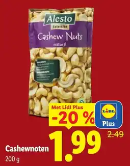 Lidl Cashewnoten aanbieding