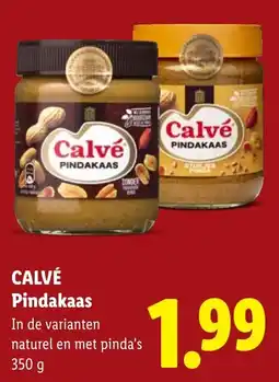 Lidl Calvé pindakaas aanbieding