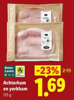 Lidl Achterham en yorkham aanbieding