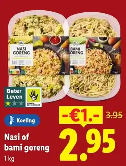 Lidl Nasi of bami goreng aanbieding
