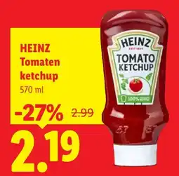 Lidl Heinz Tomaten ketchup aanbieding