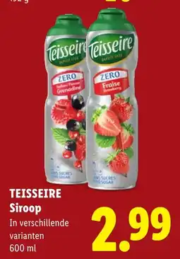 Lidl Teisseire siroop aanbieding