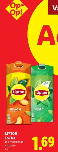 Lidl Lipton ice tea aanbieding